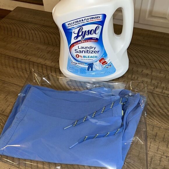 Lands’ End 🏄🏻‍♀️ Board Shorts 🩳 in French Blue Tie Waist Secure Back Pocket - Picture 16 of 17